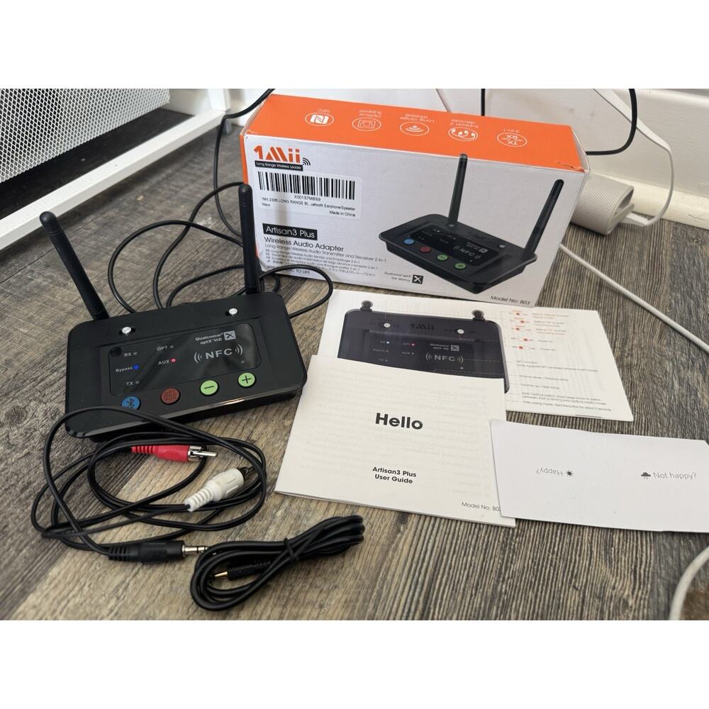 B03 Plus Bluetooth 5.0 Transmitter Receiver for TV, HiFi Wireless Audio Adapter